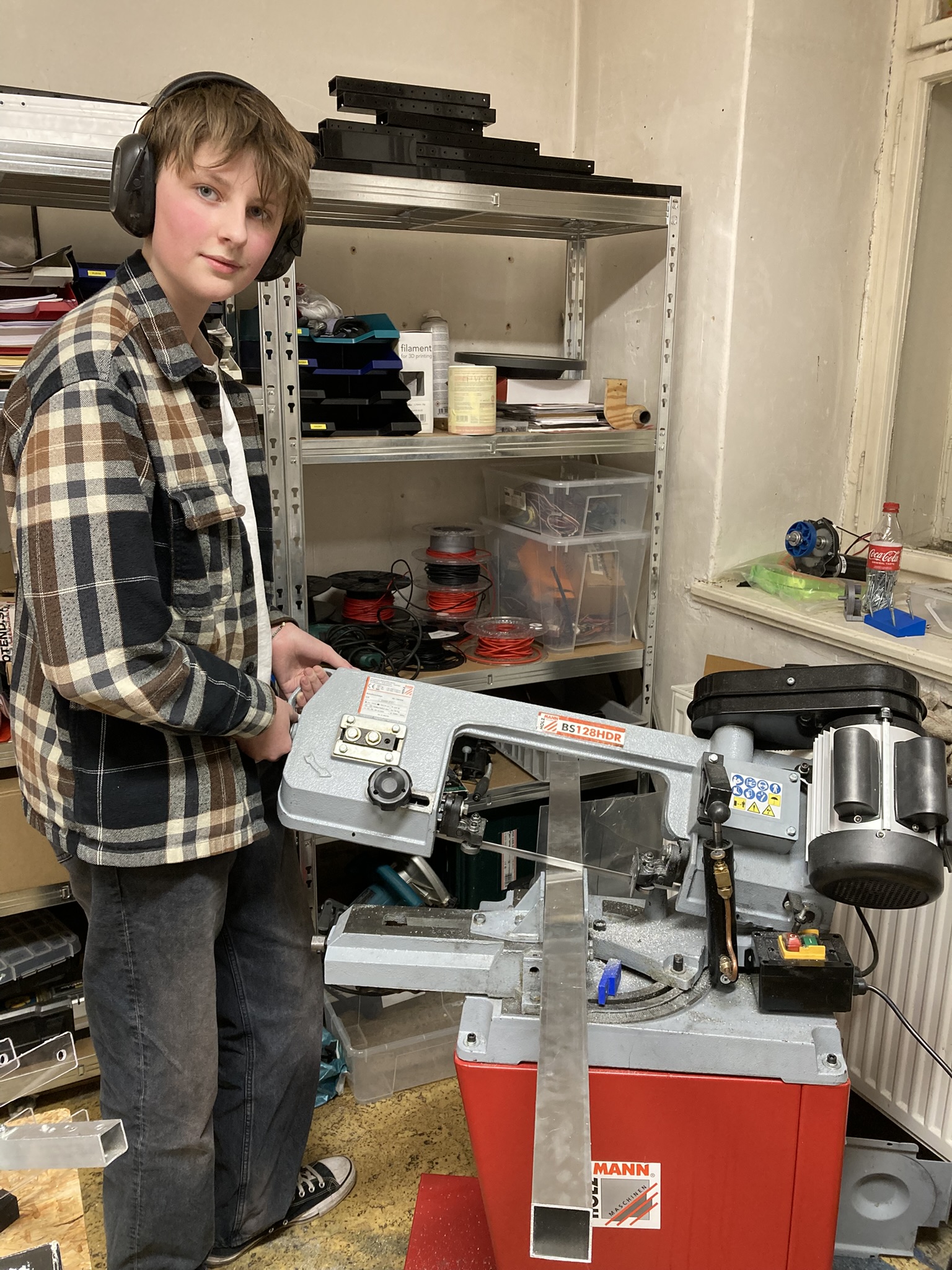 Mechanics are hard at work manufacturing