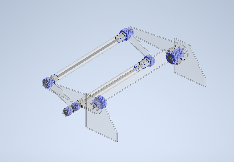 The intake in CAD